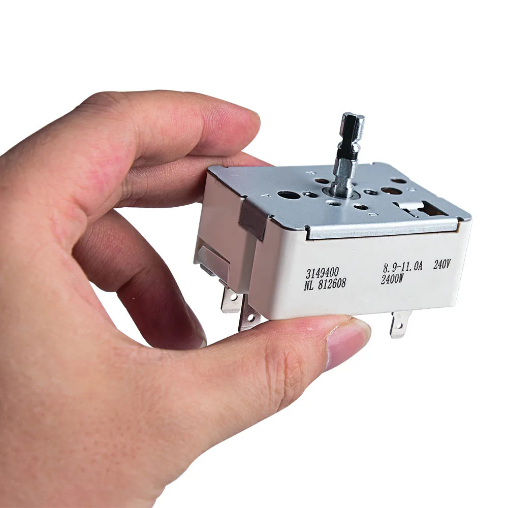 3148954   WP 3149400   Interruptor de controle do queimador de superfície do interruptor de alcance compatível com interruptor de fogão elétrico Whirlpool de 8 polegadas # Cor: