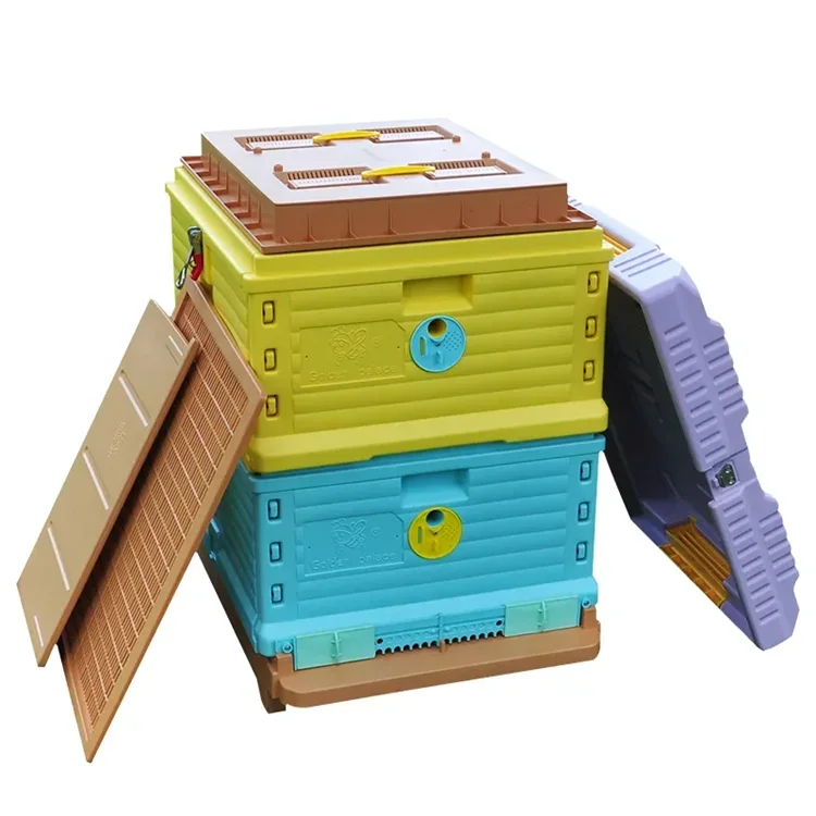 

Plastic Insulated Bee Hive Set 2 Layer Langstroth Size Thermo Beehive Box Bee House