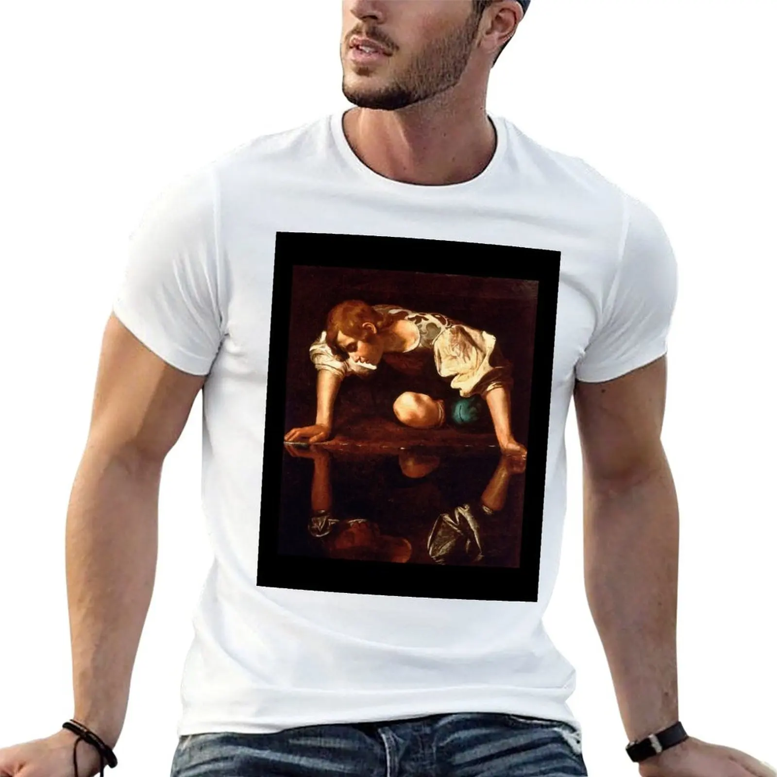 

Caravaggio Narcissus T-Shirt man graphic t shirt man t shirt graphic T-Shirt