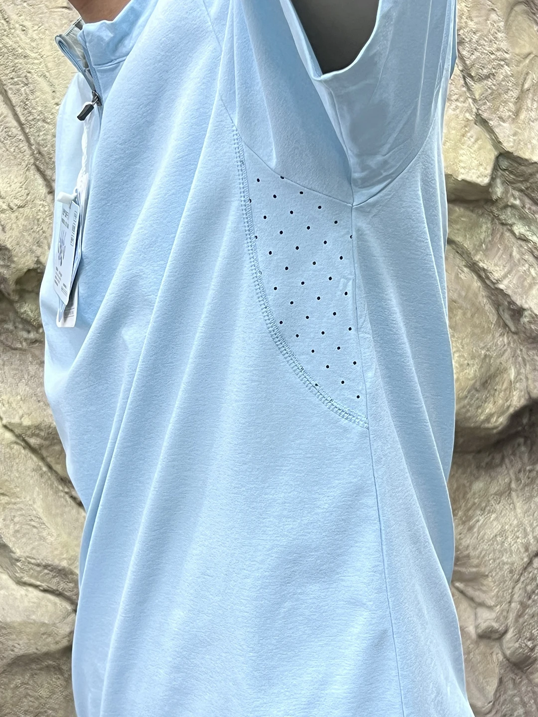 Qui Dry Laser Perforated f Zip Мужская футболка ort Sve Спортивная одежда Дышащая впитывающая пот Свободная посадка Busin Sle