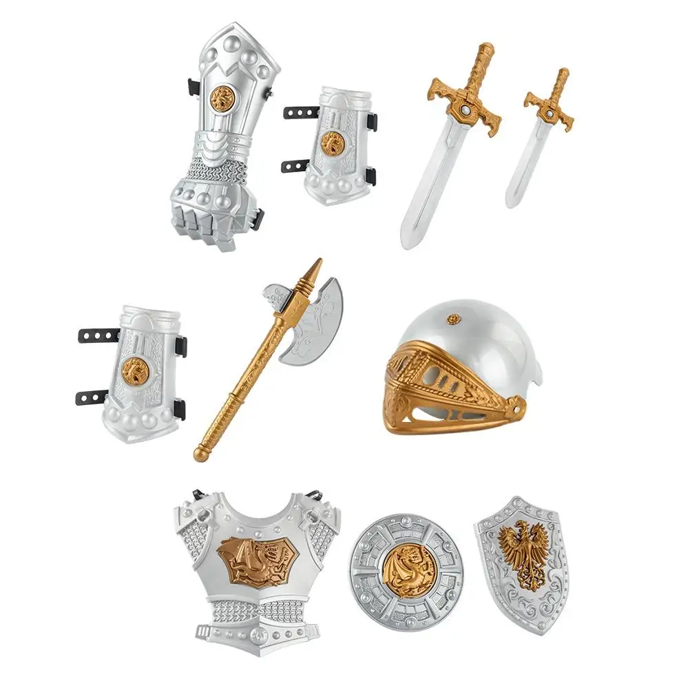 Knight Costume Boys Kids Blue Halloween Cosplay Children Role Play Gifts Swords Fashionable Photography Stage Party