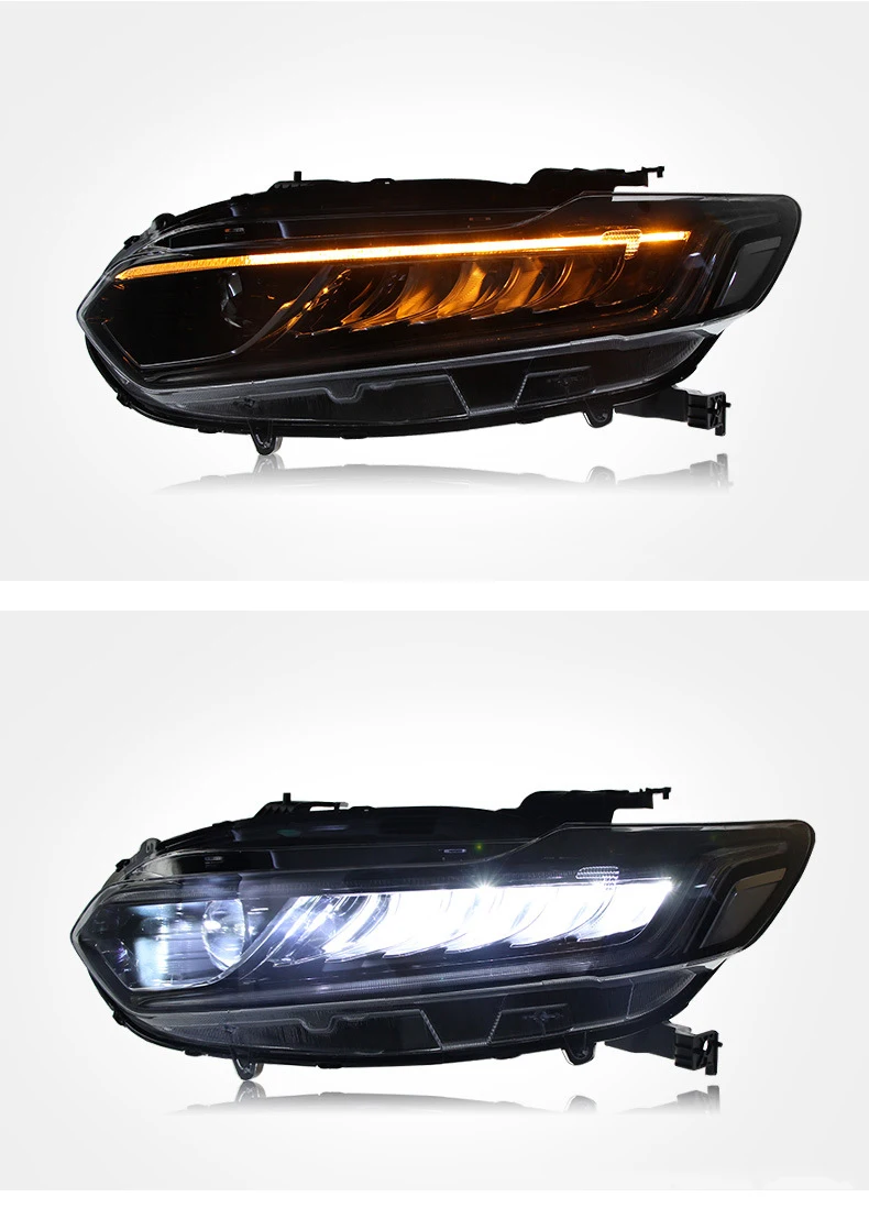 سيارة LED المصابيح الأمامية الجمعية لهوندا إلهام 2019-2022 الديناميكي غاسل بدوره إشارة مؤشر الجبهة مصباح رئيس ضوء