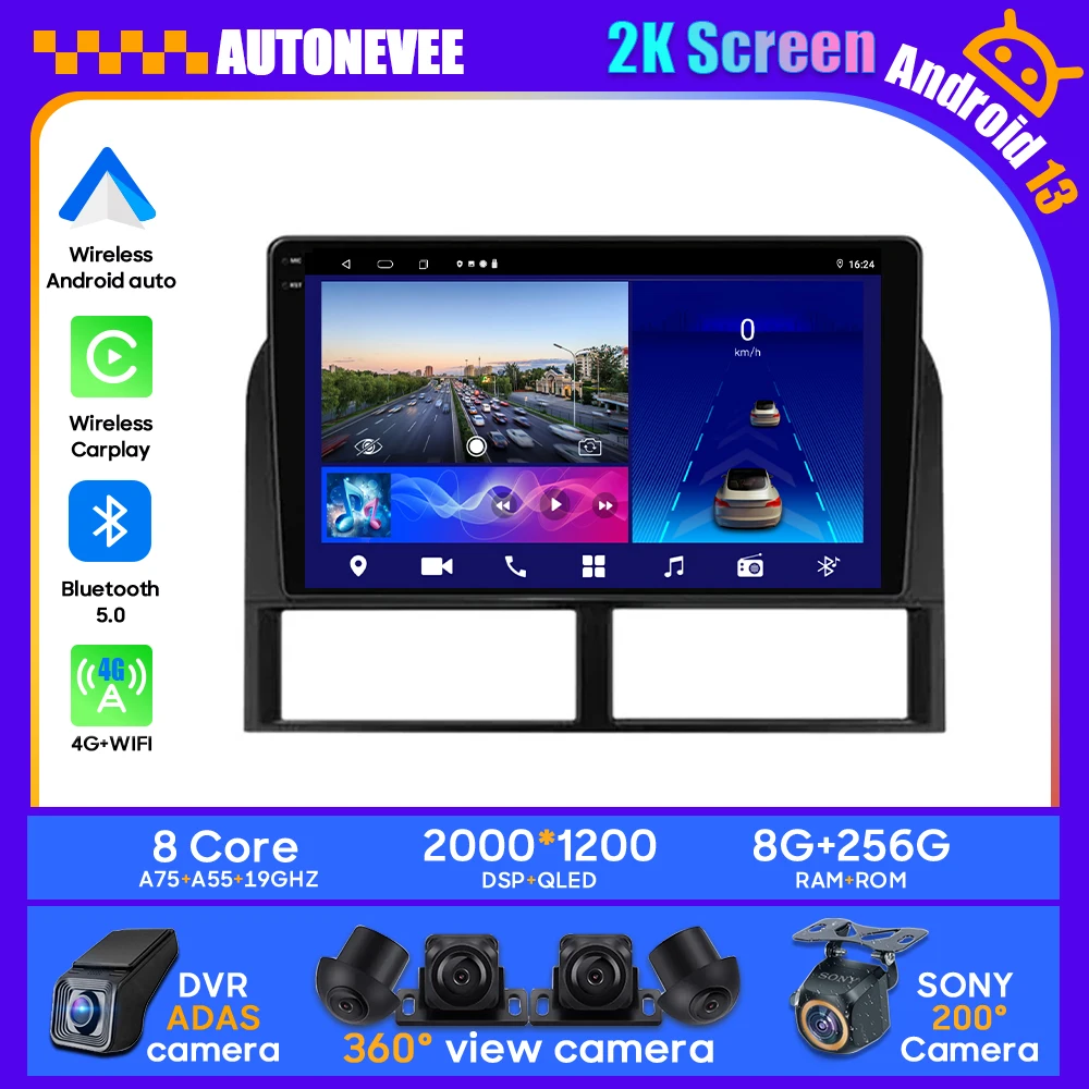 

DVD Car Player Radio Android Navigation For Jeep Grand Cherokee II WJ 1998-2004 Multimedia No 2din Carplay Video GPS 2 din QLED