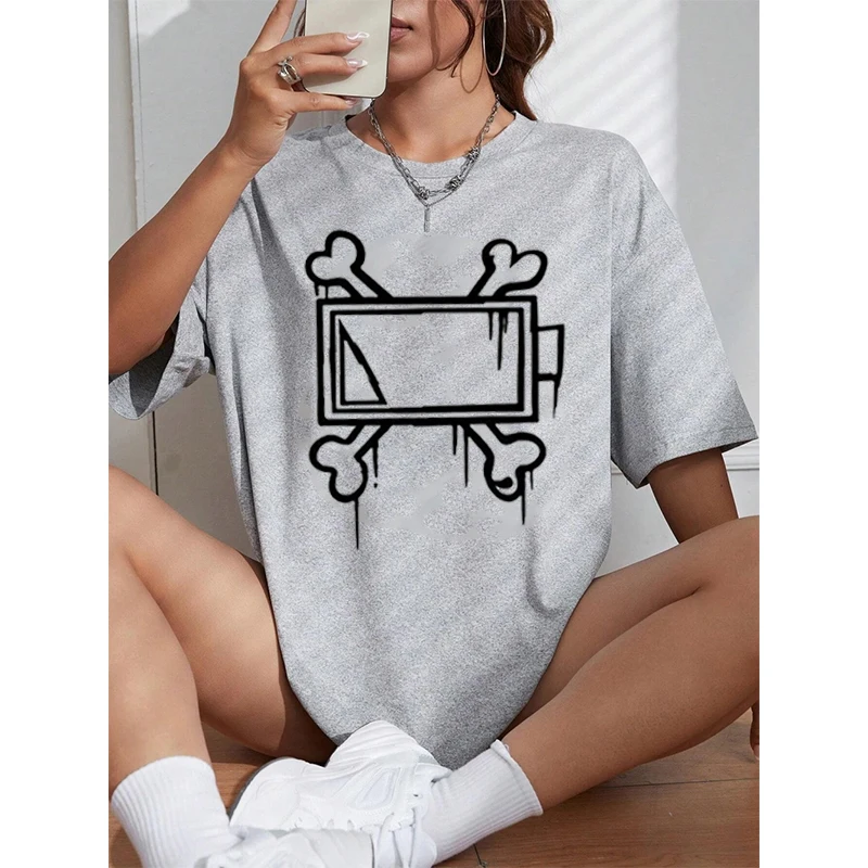 Anime MURDER DRONES Tshirt Women Men Casual Bone Graphic Cotton Tshirt Harajuku Oversize Short Sleeve Y2k Clothes Unisex Tee Top