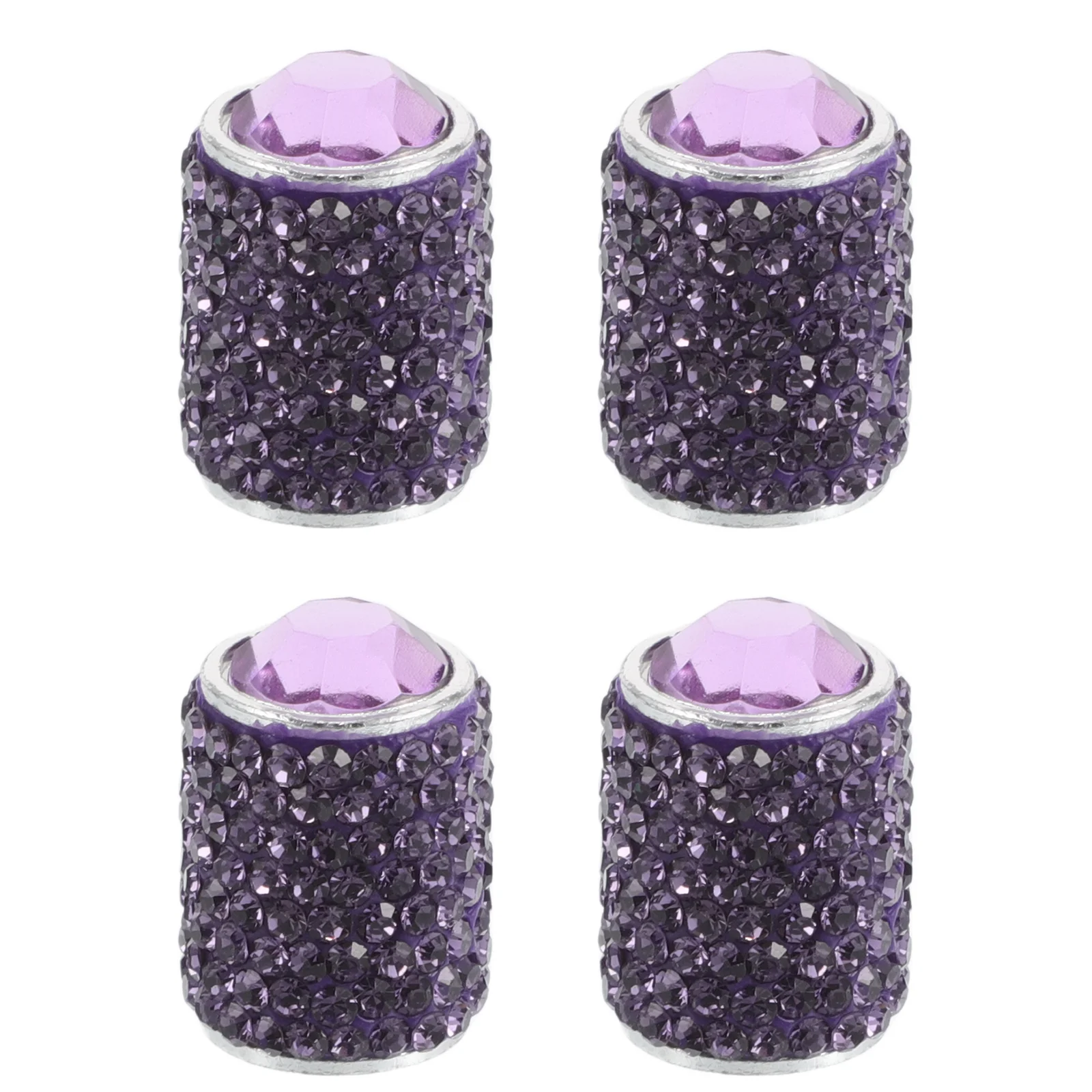 4pcs Bling Tire Valve Caps For Cars Rhinestone Car Accessories For Women Aluminum Alloy Valve Stem Covers Cute And Funny Caps Fo