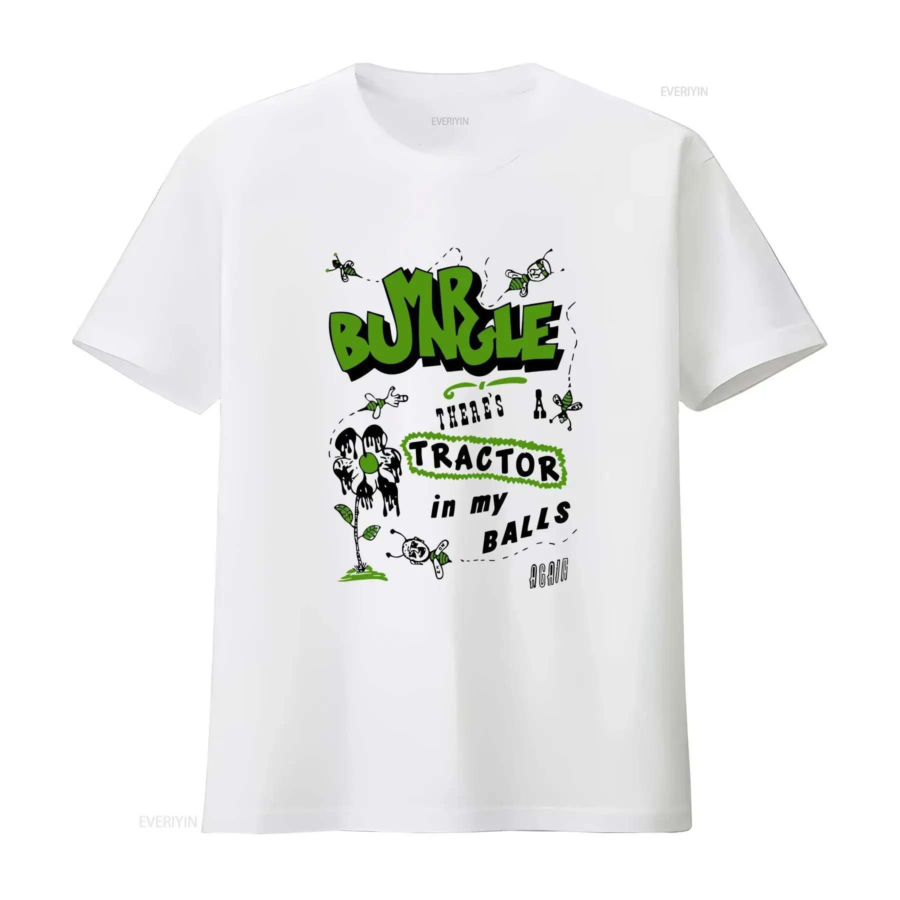 

Mr Bungle Tractor Metal Funk Rock Retro T Shirt Meme Top 687 vintage Washed Stretched fashion Casual Comfortable Breathable