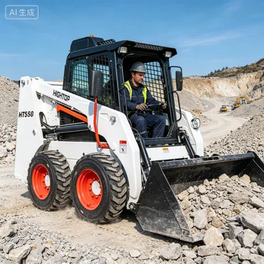 China Brand Mini Charger Small Front Loader Skid Steer Loader Xc7-sr07 Xc740k with 0.4m3 Bucket Capacity 37kw Power