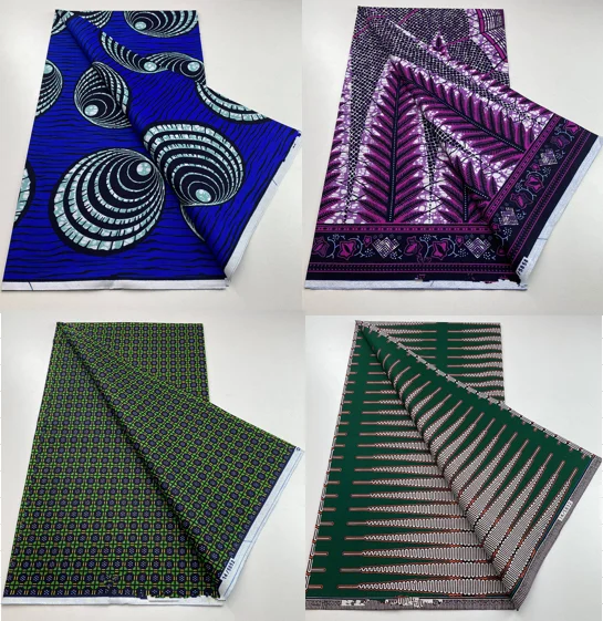 Green Guaranteed Veritable 100% Original Real Wax Ankara Fabric 2022 African