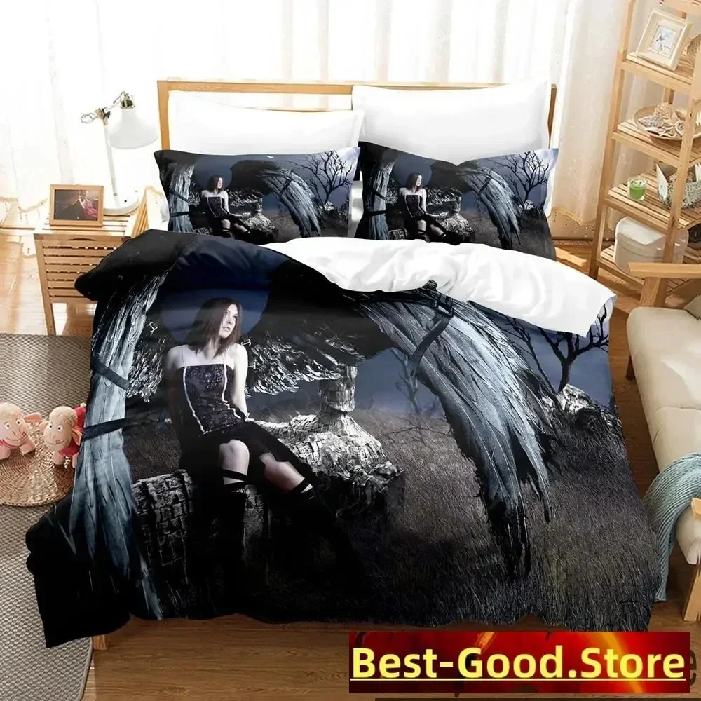 3D Print Guardian Angel Bedding Set Duvet Cover Sheet Printed Bed Set Pillowcase Bed Full Queen King Size Comforter Bedroom