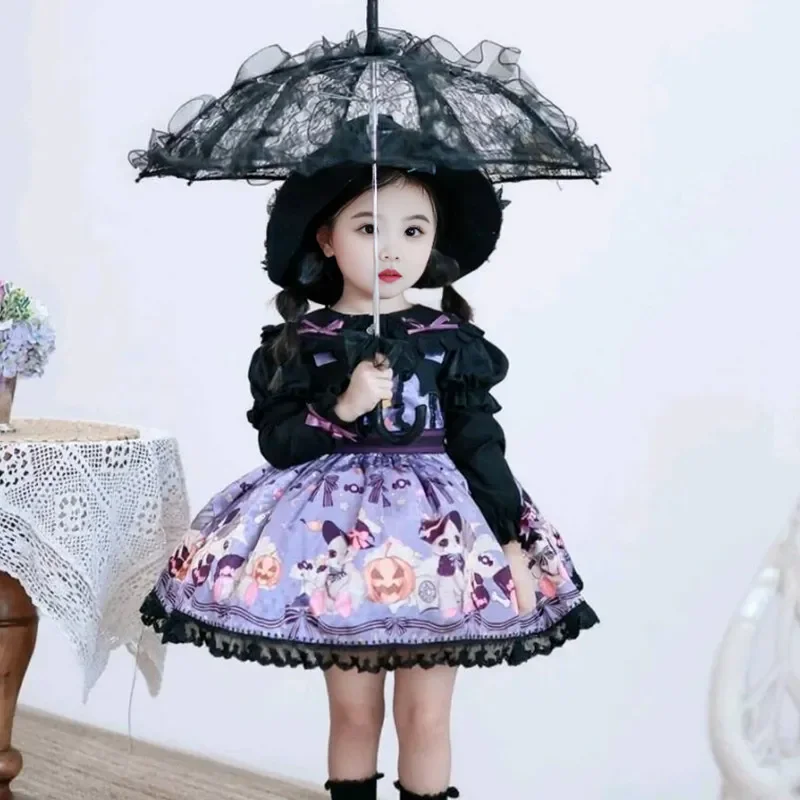 Vintage Black Lace Umbrella French Bridal Parasol Wedding Photography Prop Gothic Lolita Accessory for Women Daily Use 레이스 양산