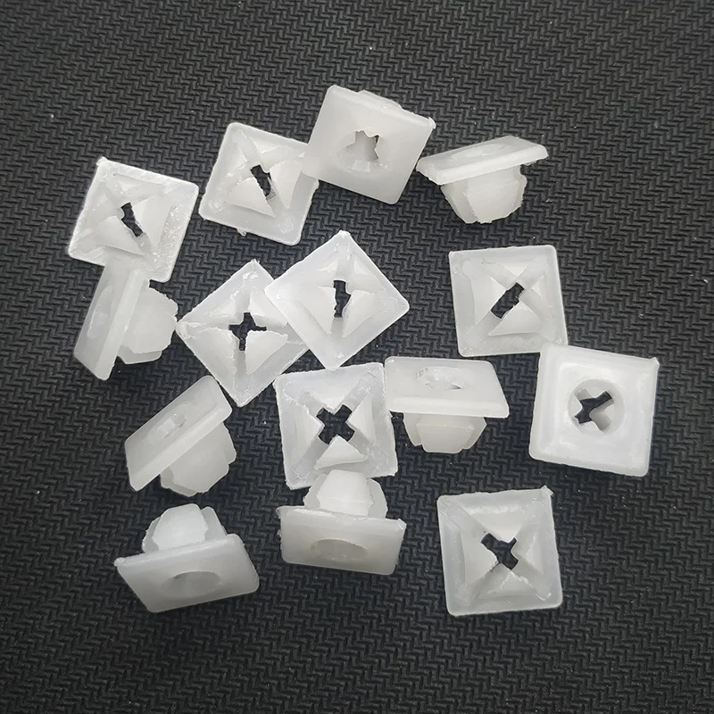50Pcs Car Bumper License Plate Nut Bracket Clip Fasteners Rivets For Chevrolet GM 4755299 3907444 A11719 A8435 14 Screw Grommet