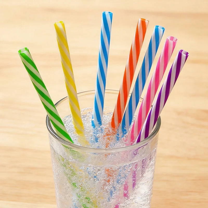 6/12/18/24/30pcs Multiple mixed-color dual-color straws  Reusable, premium food-grade material