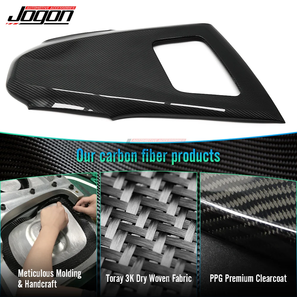 Carbon Fiber Interior Central Control Frame Cover For GMSV For Chevrolet Chevy Corvette C8 Stingray Coupe 3LT 1LT Z06 2020-2023