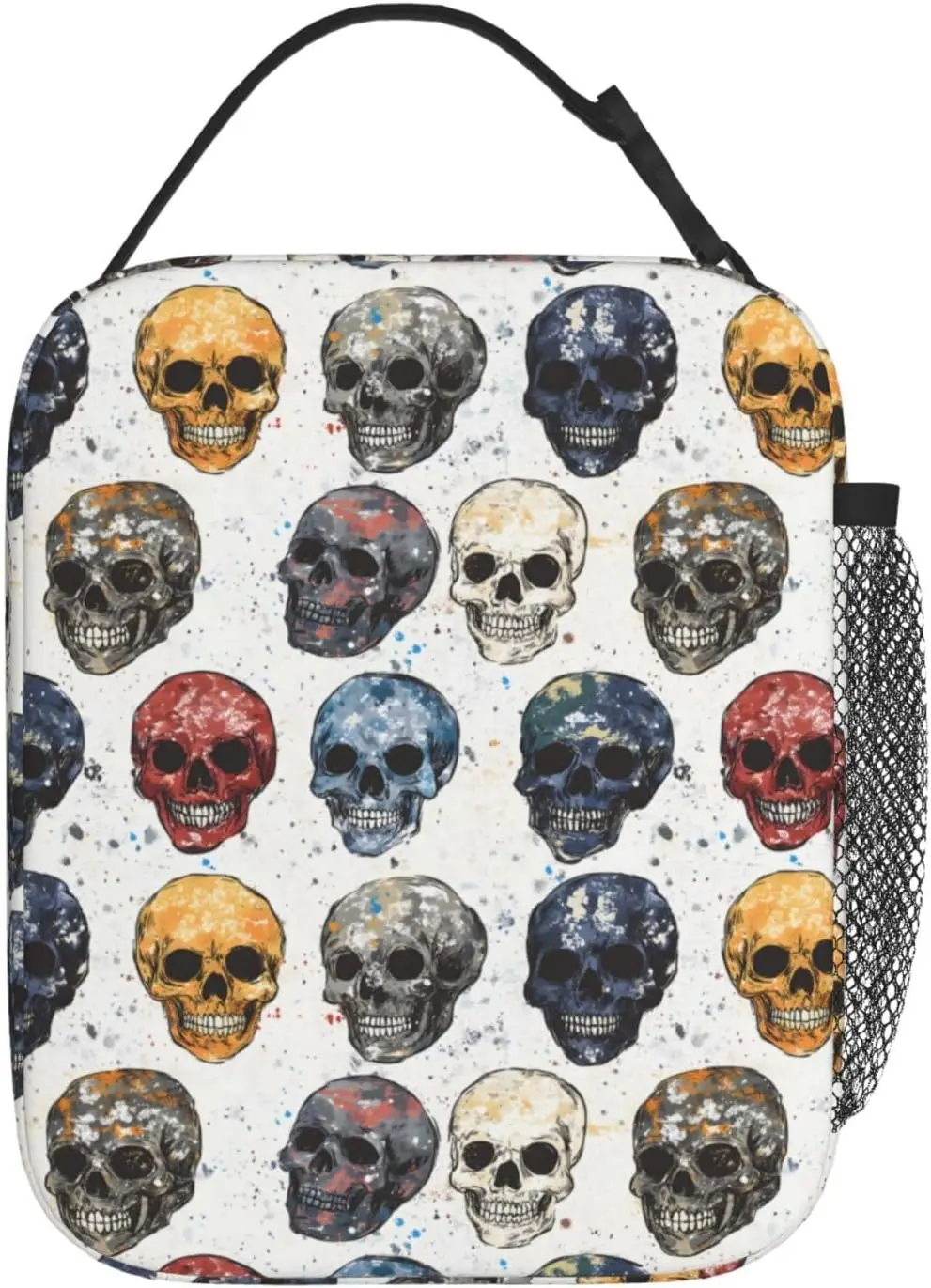 Fiambrera con forma de calavera, bolsa de almuerzo aislada para niños, niñas, niños, mujeres, fiambrera reutilizable, contenedores para mujeres y hombres, bolsa más fresca duradera