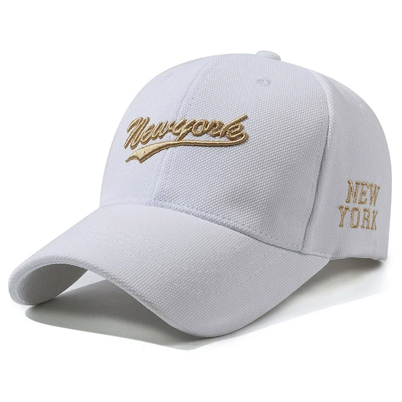 Intage New York Letter Embroidery Baseball Cap Casual Sun Protection Adjustable Peaked Hat Streetwear Sports Cap for Men Women