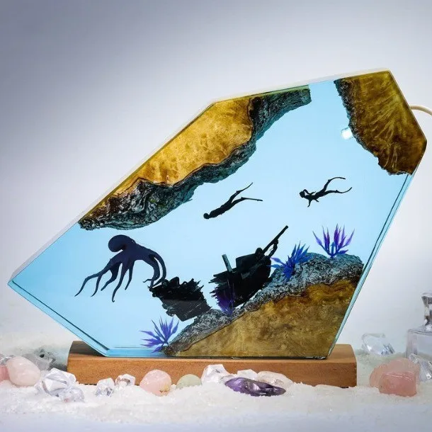 pezzo-decorativo-luminoso-in-resina-ossigenata-effetto-brezza-oceanica-6x4-pollici-con-polpo-nave-incantata-e-subacqueo-per-atmosfera-e-decorazione-domestica