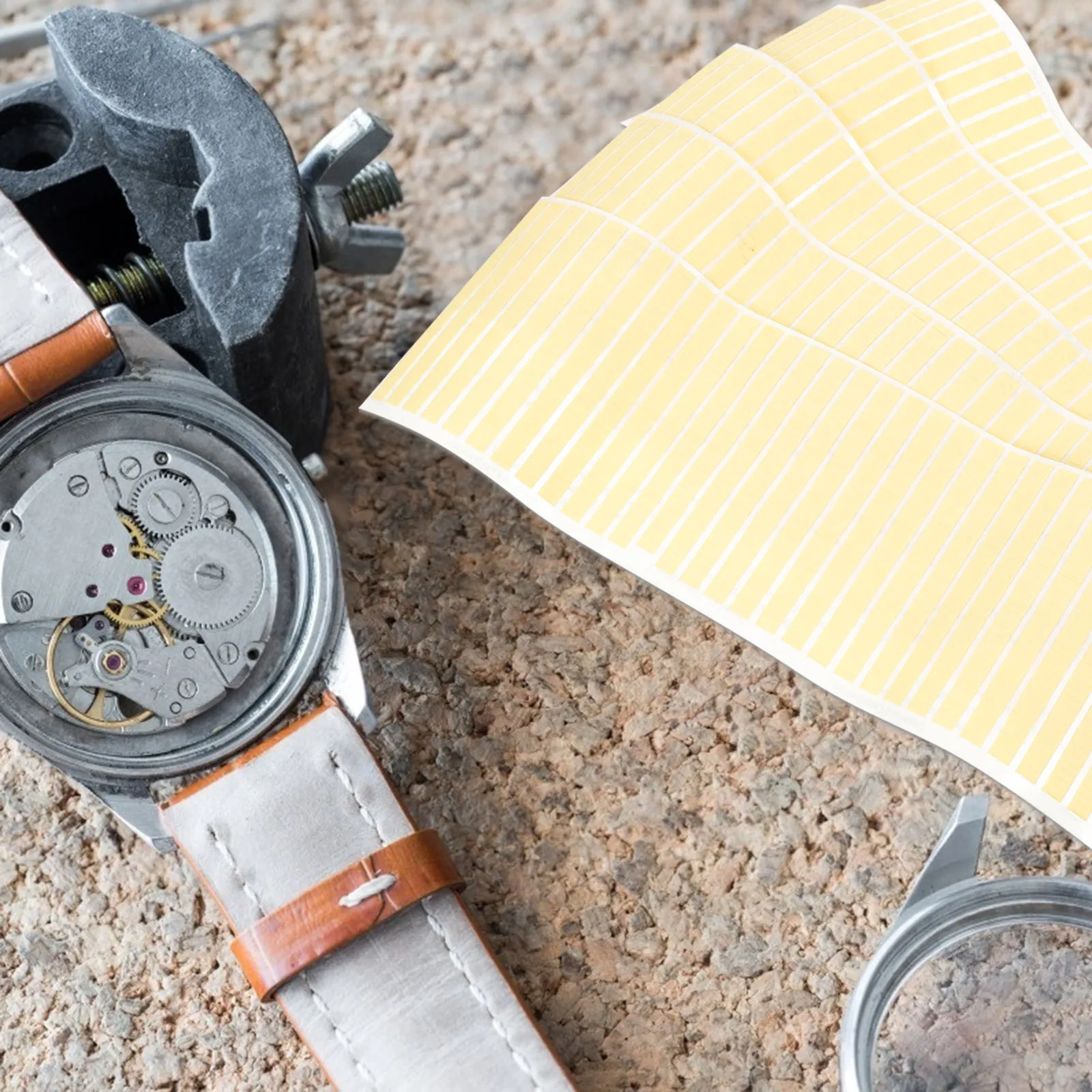 

5pcs Watch Double-Side Sticker Watch Double-Sided Tape Double Sided Adhesive Stickers for Repair Durable Watches Accessory