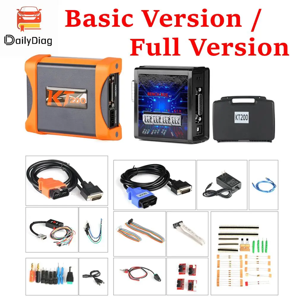 

Newest KT200 ECU Programmer Tuning DTC Code Removal/OBD2 Read&Write/MulitIple Protocles Maintenance VR File