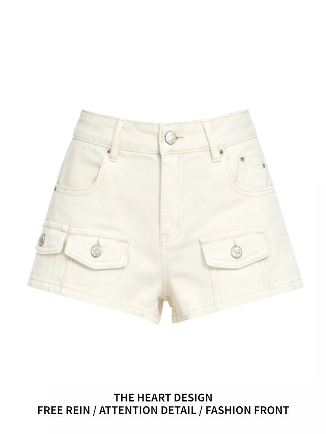 

High Waist Slimming Casual Denim Shorts Women's Summer 2026 New Style American Ins Workwear Hot Pants Retro Washed Wide Leg