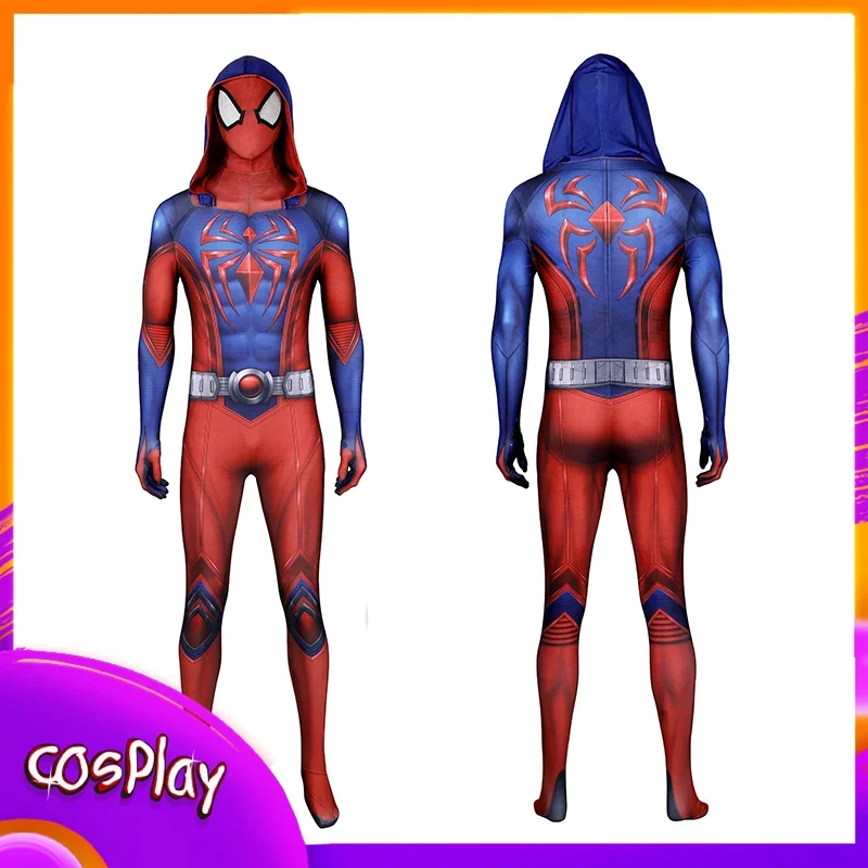 

Костюм Человека-паука Scarlet III, костюм для косплея, игровой комбинезон Питера, супергерой, Хэллоуин, реквизит для комиксов, боди для взрослых, рождественский подарок для мужчин