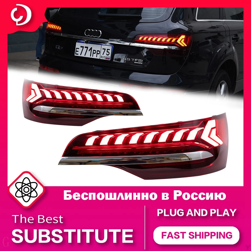 

Car Styling Taillights for Audi Q7 Q7L 2006-2015 LED Taillight With Sequential Turn Signal Auto Accessories