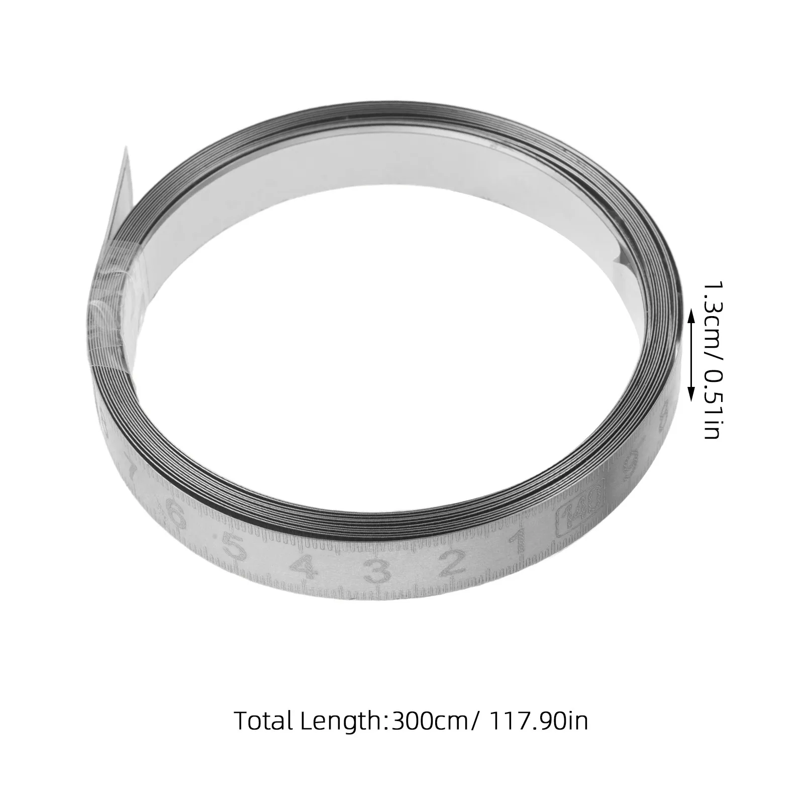 Self-Adhesive Table Saw Ruler Stainless Steel Tape Measure Accurate Millimeter Inch Scale Woodworking Metal Ruler Drafting