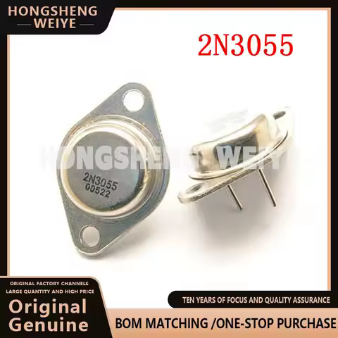100%new 5PCS Transistor 2N3055 TO-3 15A 60V NPN AF Amp Audio Power IC