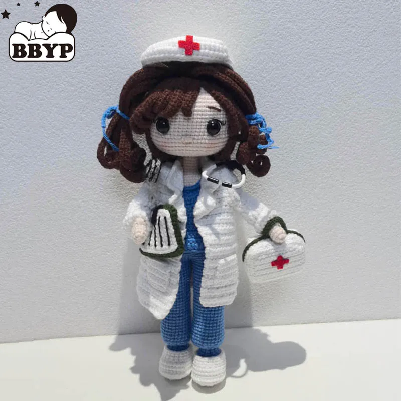 

Handmade Knitting Doll Crochet Nurse Helen Crochet Dolls For Home Accessories Craft Toy Ornaments