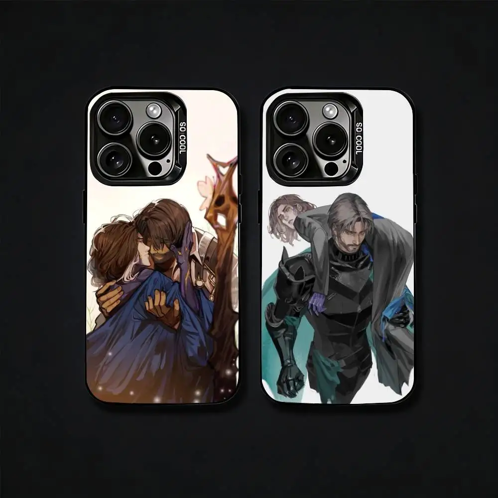 

J-Jayce V-Viktor J-JayVik Phone Case For iPhone17, 16,15,14,13,12 Pro Max Black Candy Matte Shockproof Cover