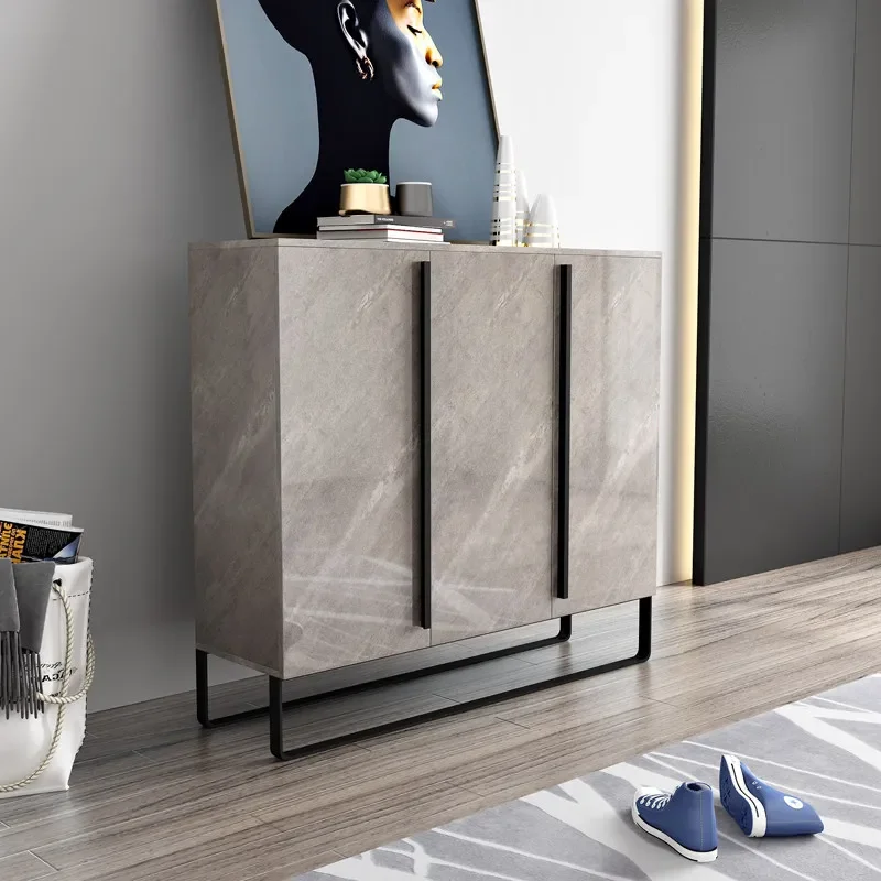 

Taupe Quality Shoe Cabinet Italian Style Modern Corridor Storage Shoe Cabinet Space Saving Wooden Sapateira Furniture For Home