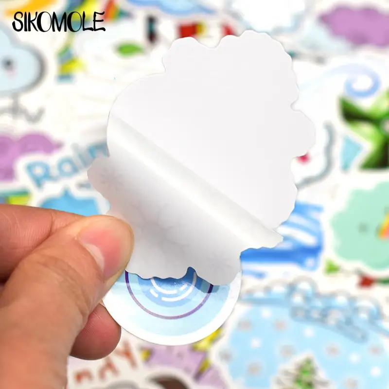 10/30/50PCS Cartoon Cute Sun Cloud Weather Stickers Pack DIY Notebook Laptop Phone Car Bike Fridge Graffiti Sticker Kids Toys F5