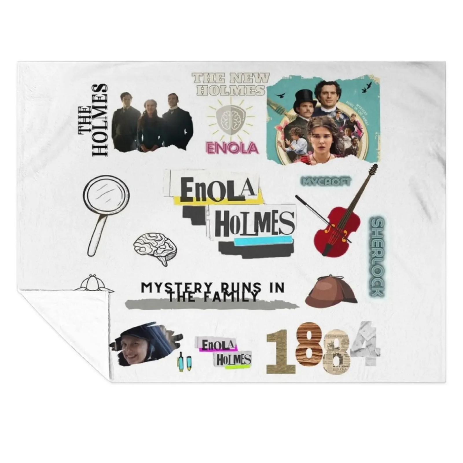 

Enola Holmes Throw Blanket anime Sleeping Bag Bed covers For Baby Blankets