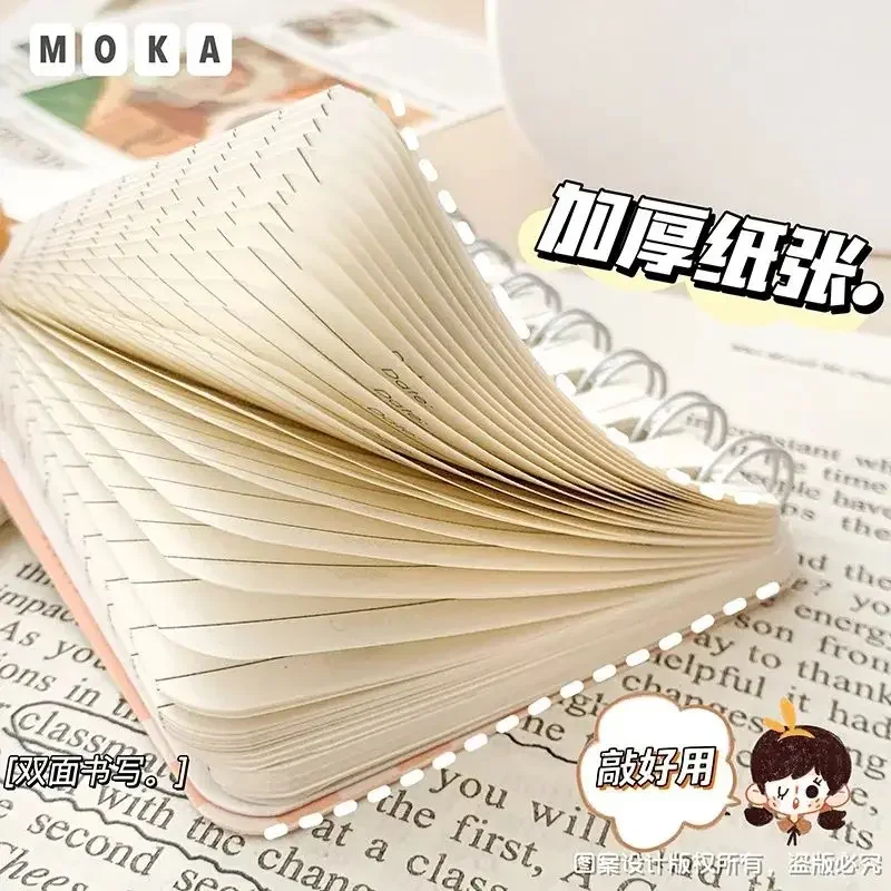 Mini book portable cartoon portable notepad student gift pocket wholesale A7 notebook cute coil book agendas planificadoras image 4