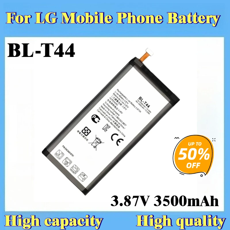 

100% New High Quality Phone Battery 3.87V 3500mAh BL-T44 For LG Stylo 5 K50 K51 Q60 K40S X6-2019 X6 2019