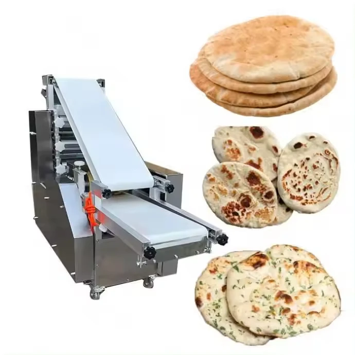 5-40cm Fully automatic tortilla chapati making machine Arabic pita bread roti maker paratha Naan flat bread production line