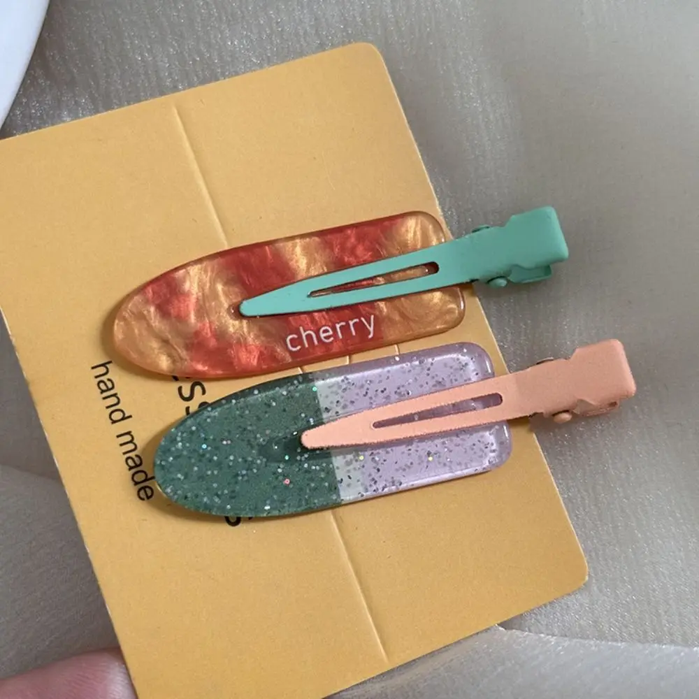 スイートチェリー跡のないヘアピンジオメトリ前髪クリップフルーツヘアピン韓国スタイルバレッタメイクヘアクリップ子供