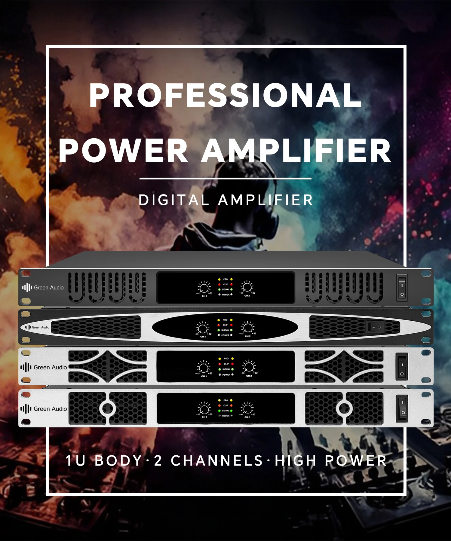 GAP-D2810 Enping 2 Channel professional mixer amplifier 10000W*2 Audio Amplifiers  with Class D Amplifier Board Use for DJ stage