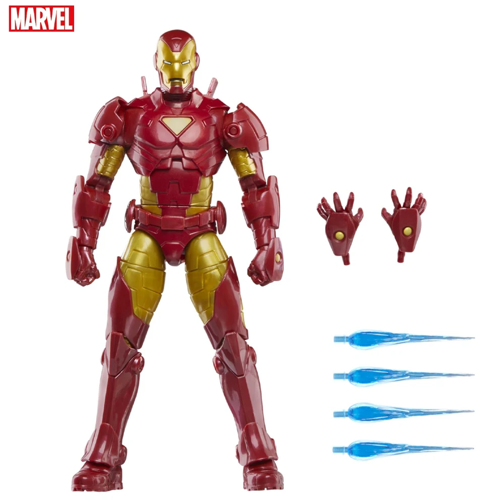 

Marvel Legends Series Iron Man (Model 20), Iron Man Comics Collectible 6-Inch Action Figure, Retro-Inspired Blister Card