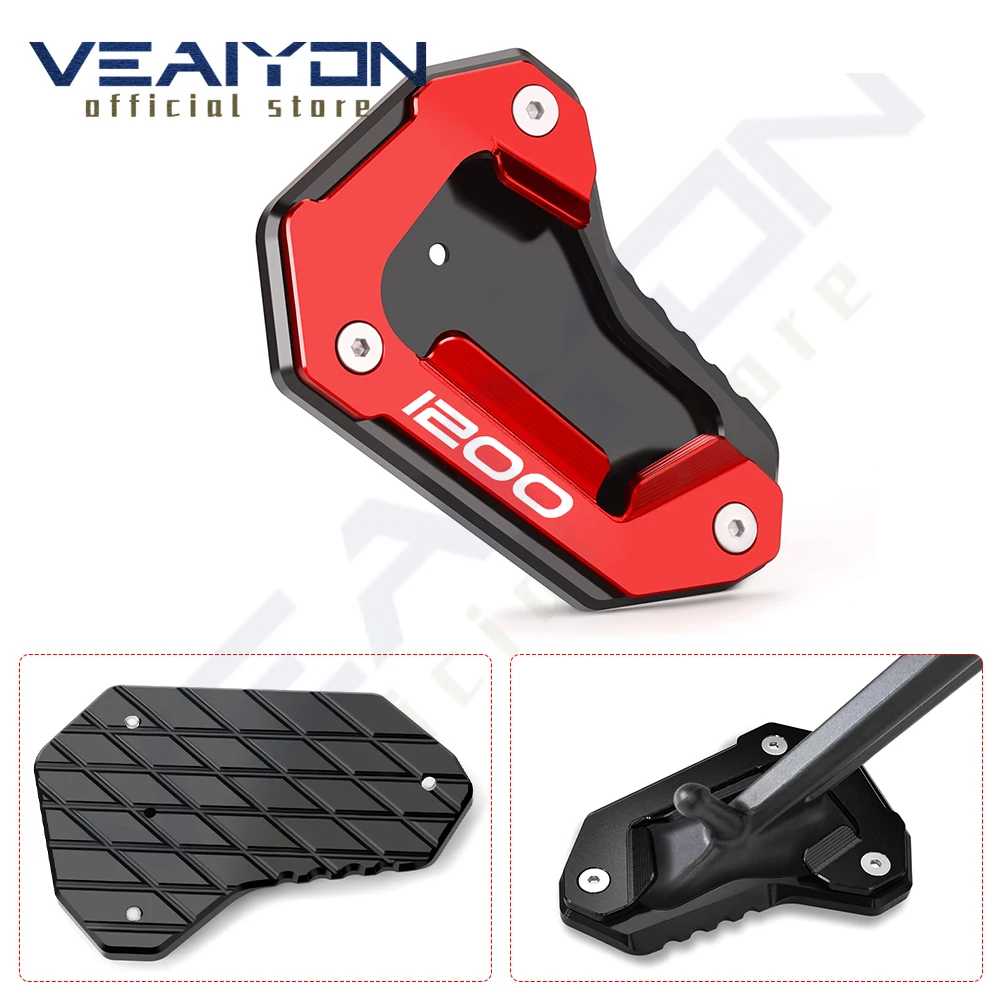 

Motorcycle accessories For TIGER 1200 XR XRT XRX XCX 1200 Tiger Explorer XCa Kickstand Sidestand Extension Pad 2015 - 2024 2025