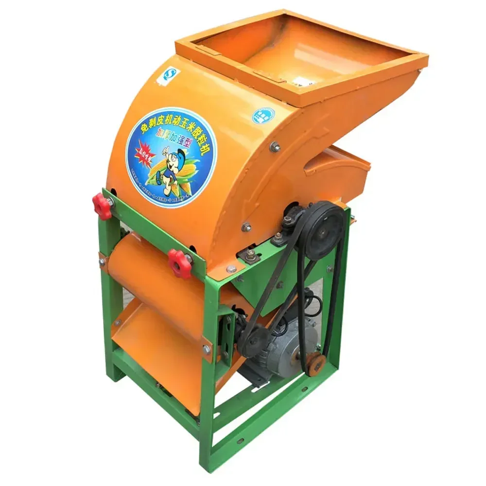 Commercial Electric Corn Thresher Maize Corn Shelling Peeling Machine Food Processors Huller Sheller Agricultural Machinery