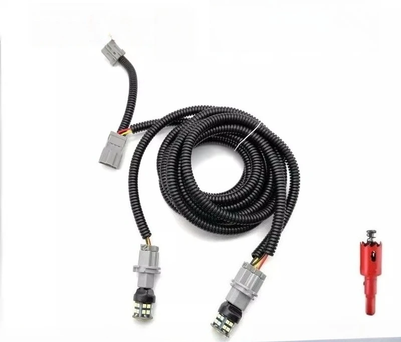 For HONDA CIVIC CIIMO ACCORD 7th to 8th generations Installation of a four-light brake harness with LED lights