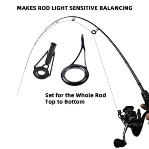 حلقات سيراميك من 8 قطع عالية الكربون الصلب بيضاوي أعلى 6-30 مم طقم إصلاح قضيب استبدال مجموعة ملحقات معدات الصيد أفضل 10 طقم لإصلاح صنارة الصيد مبيعا - No2