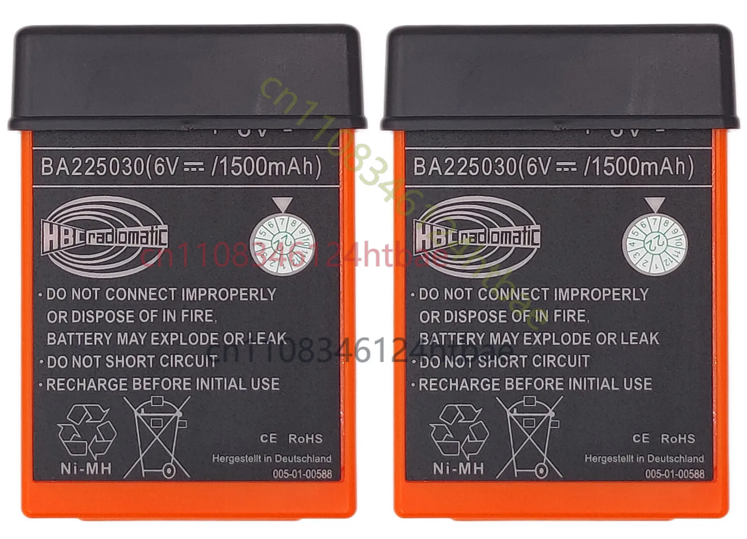 (3 Pack) BA225030 6V Ni-Mh Battery For HBC Crane remote Pump truck battery