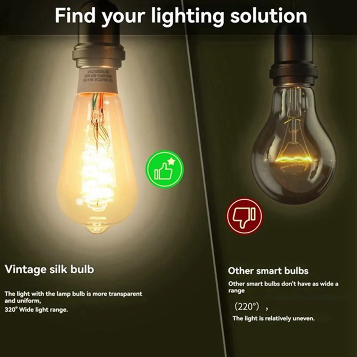 

2 шт. Tuya умные Wi-Fi лампы ST64 светодиодный светильник 16 миллионов RGB с изменением цвета 2700K-6500K с регулируемой яркостью для дома