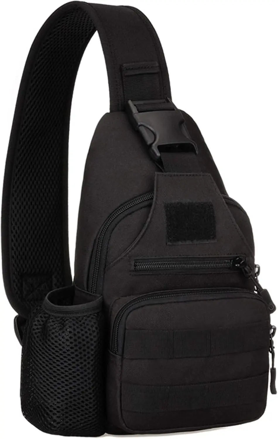 

Sling Bag Tactical Crossbody Chest Pack for Men Women Military EDC Shoulder Bags with Water Bottle Holder, Lightweight Nylon