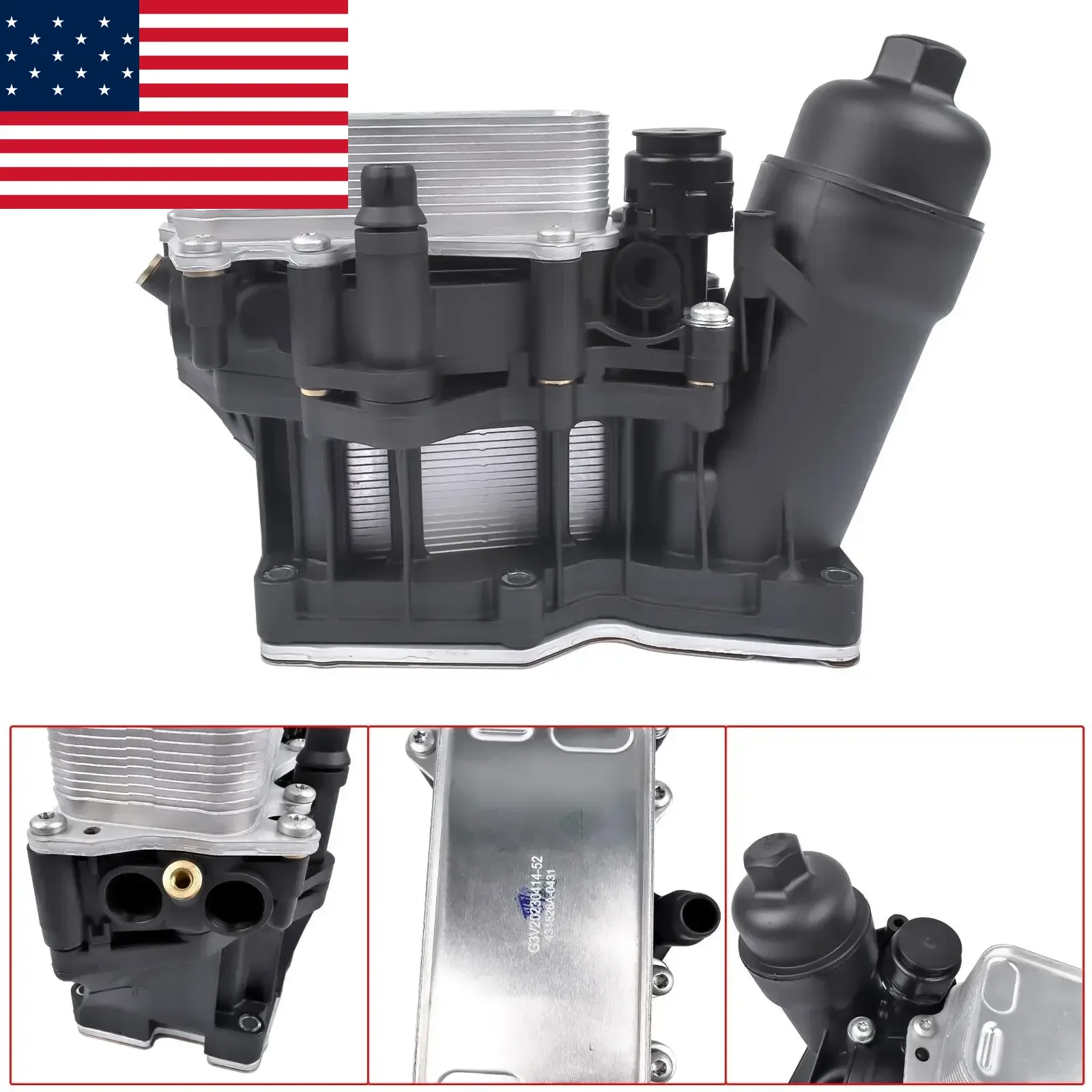 AP03 Oil Cooler Filter Assy for BMW 740Ld xDrive Base 3.0L 2015 Ref: 8580680 8507626