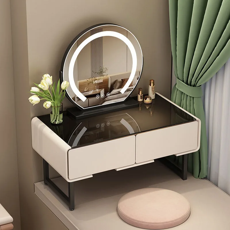 

For Bay window dresser solid wood light luxury small storage cabinet integrated small table Internet celebrity high value tatami