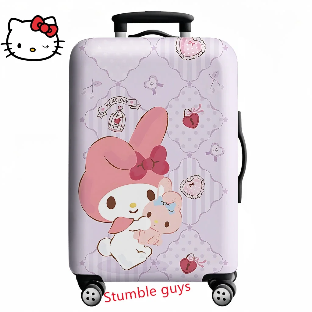 Protezione da viaggio per valigia Kawaii Hello Kitty adatta per bagagli da 18-32 pollici con stampa anime