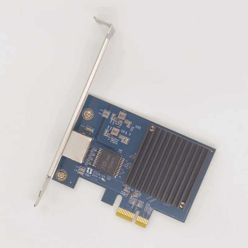 1 Port PCIe 10G Ethernet Network Card 10G NIC PCIe4.0-1X 10G RJ45 Lan Card for Realtek8127(PXE) Multi-Gigabit Network Speeds