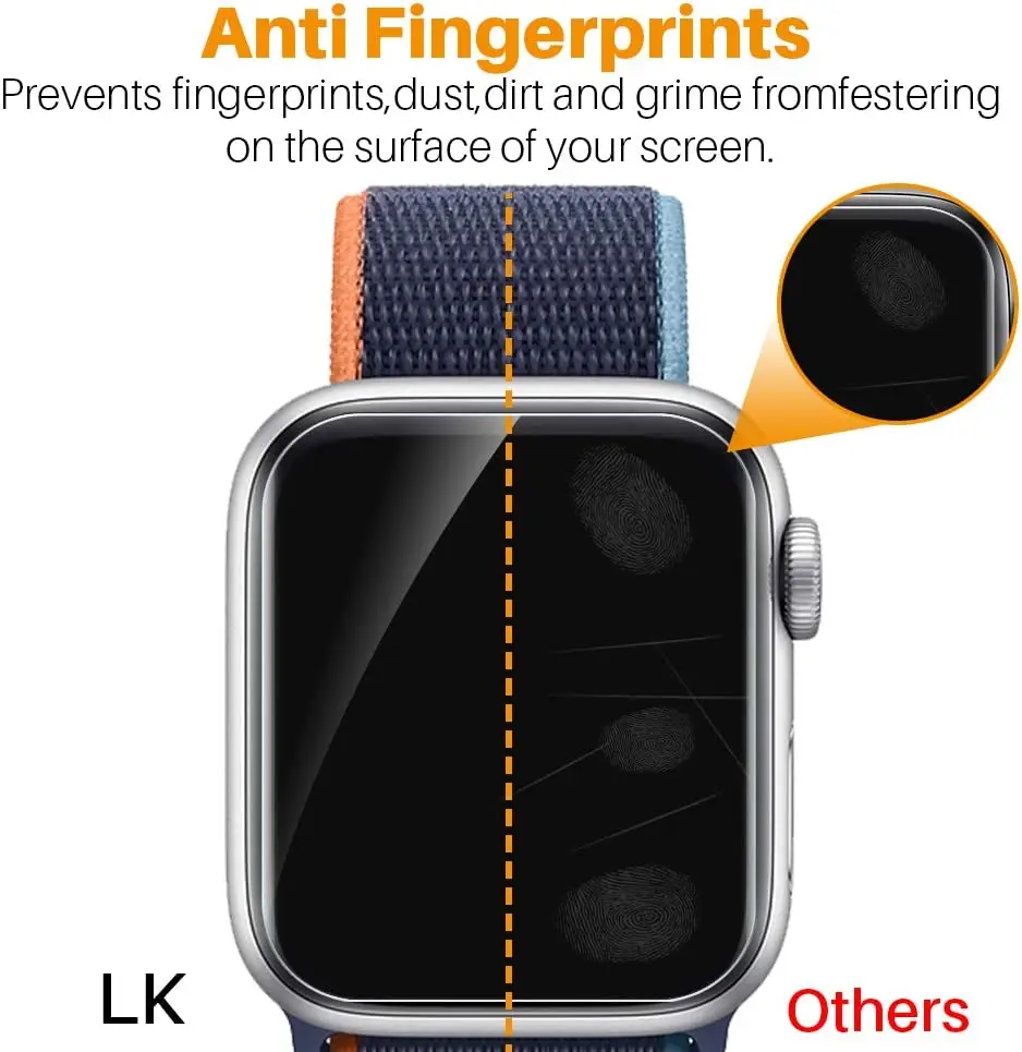 Película protectora de pantalla para Apple Watch Ultra 8, 7, 6, SE, 5, 4, 3, 45MM, 41MM, 40MM, 44MM, protección completa transparente, sin cristal, iWatch 38MM, 42MM